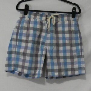 BEN SHERMAN | medium | Casual Plaid Drawstring Shorts | Mesh Lined | Pockets